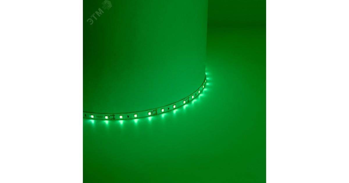 Купить Лента светодиодная LEDх60/м 5м 4.8w/m 12в зеленый 27671 Feron оптом в Москве