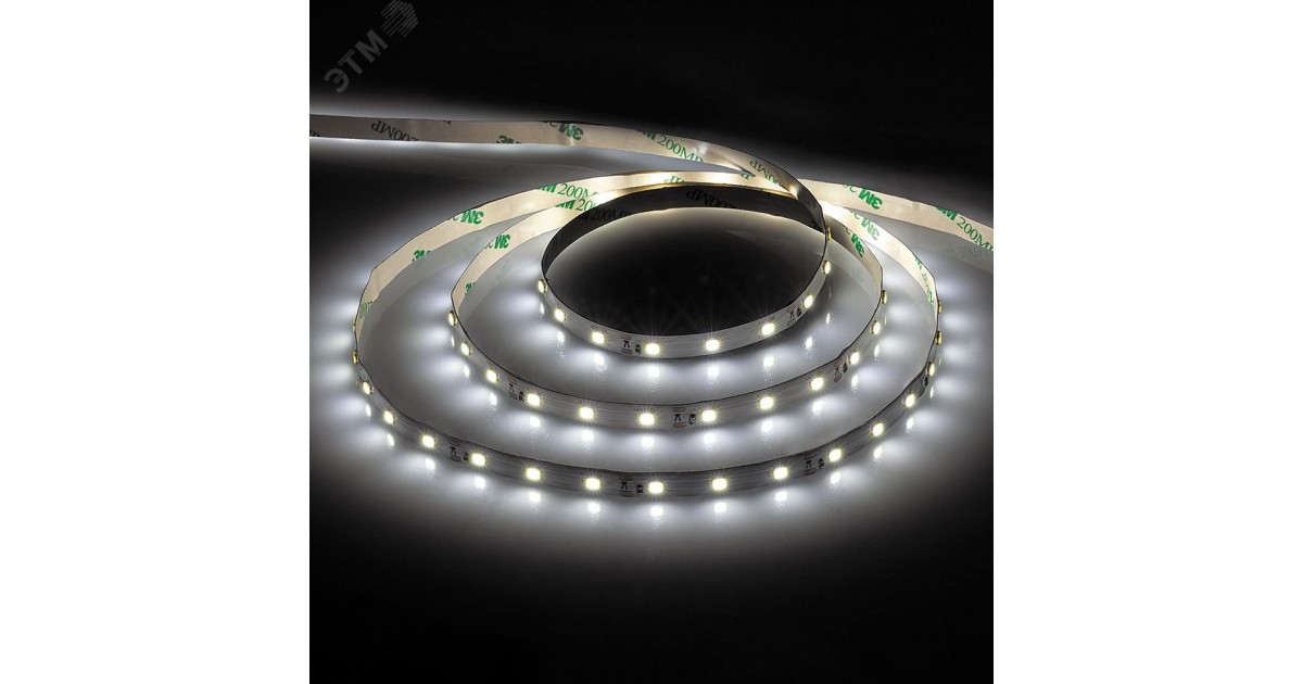 Купить Лента светодиодная LEDх60/м 5м 4.8w/m 12в дневной 27603 Feron оптом в Москве