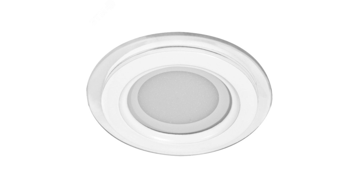 Купить Светильник светодиодный ДВО-6w 4000K 480Лм со стеклом белый 27850 Feron оптом в Москве