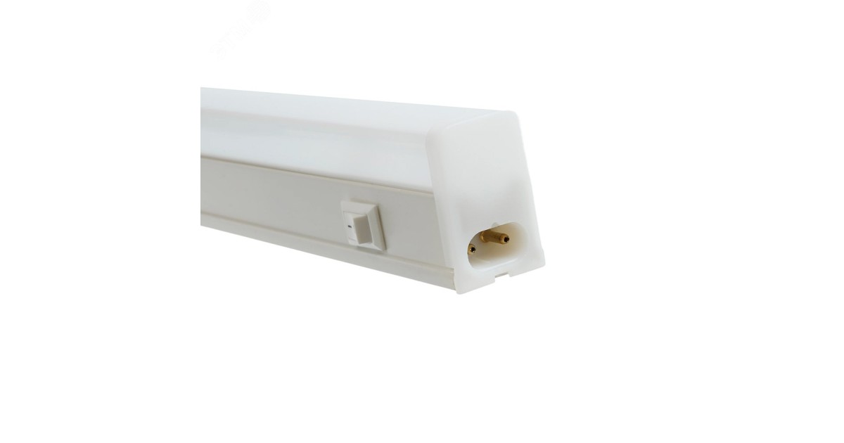 Купить Светильник светодиодный ДПО-9w 4000К 800Лм пластик Т5 IP20 с выключателем и сетевым шнуром 27947 Feron оптом в Москве