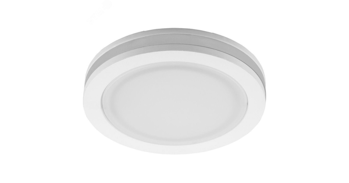 Купить Светильник светодиодный ДВО-7w 4000K 560Лм с белой светодиодной подсветкой белый 28905 Feron оптом в Москве