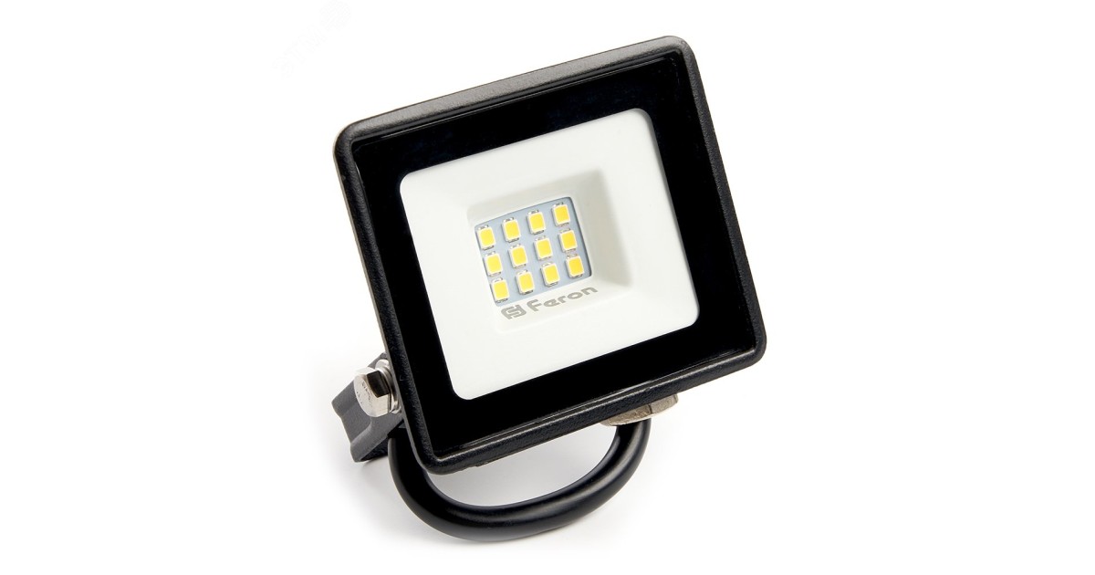 Купить Прожектор светодиодный ДО-10w 4000К 800Лм IP65 черный 29490 Feron оптом в Москве
