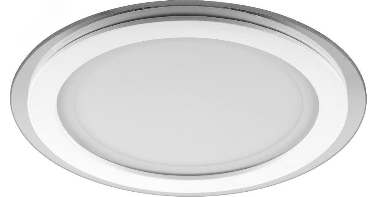 Купить Светильник светодиодный ДВО-18w 4000K 1120Лм со стеклом белый 29626 Feron оптом в Москве