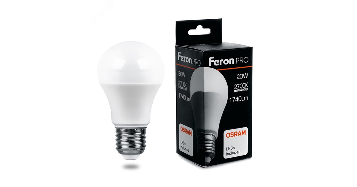Купить Лампа светодиодная LED 20вт Е27 теплый Feron.PRO 38041 Feron оптом в Москве