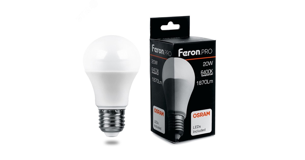 Купить Лампа светодиодная LED 20вт Е27 дневной Feron.PRO 38043 Feron оптом в Москве