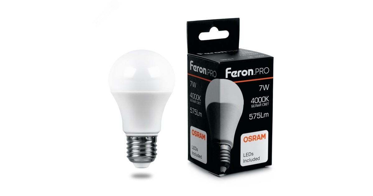 Купить Лампа светодиодная LED 7вт Е27 белый Feron.PRO 38024 Feron оптом в Москве