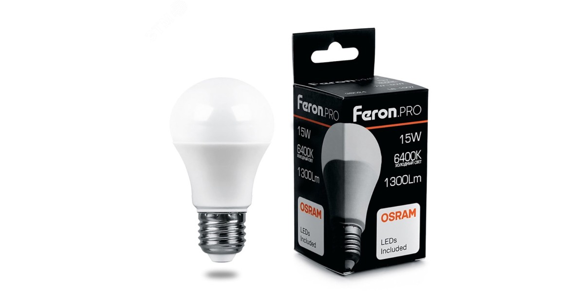 Купить Лампа светодиодная LED 15вт Е27 дневной Feron.PRO 38037 Feron оптом в Москве