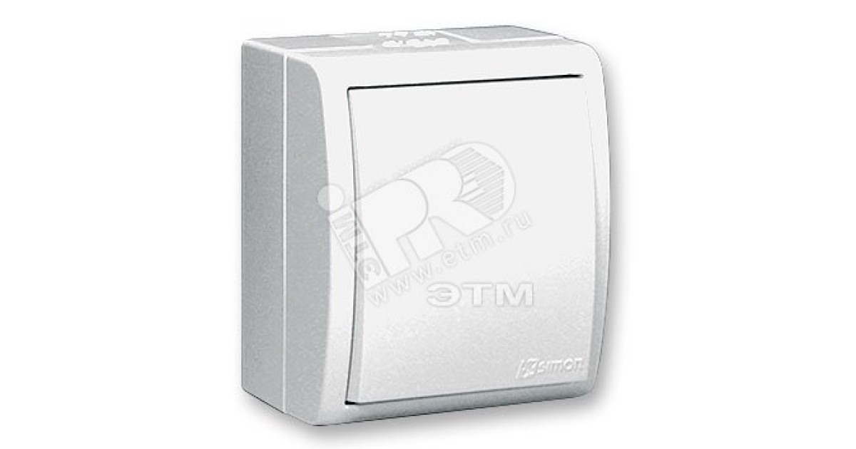 Купить Выключатель 1-кл. ОП 15 Aqua 10А IP54 винтов. зажим бел. 1594101-030 Simon оптом в Москве