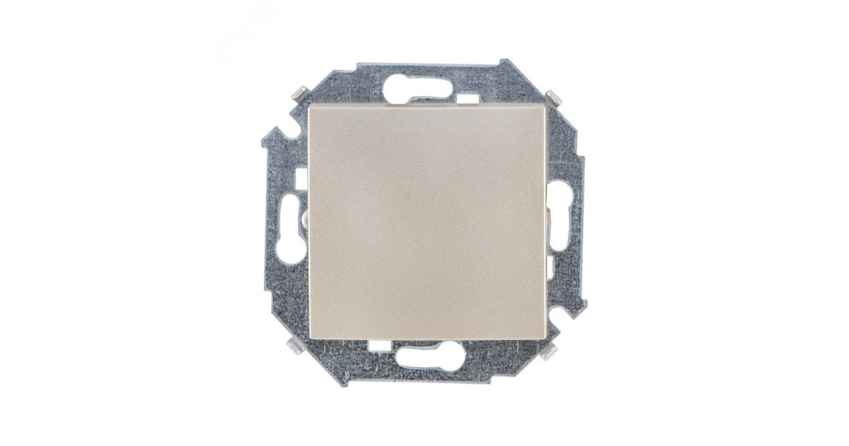 Купить Выключатель одноклавишный, скрытый 16А 250В, винтовые зажимы, шампань 1591101-034 Simon оптом в Москве