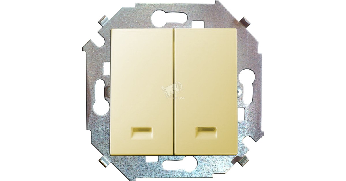 Купить Выключатель 2-кл. СП 15 16А IP20 с подсветкой винтов. зажим механизм сл. кость 1591392-031 Simon оптом в Москве