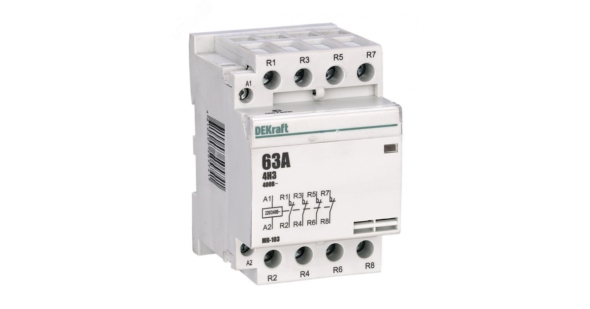 Купить Модульный контактор 4НЗ 40А 230В МК-103 18084DEK DEKraft оптом в Москве