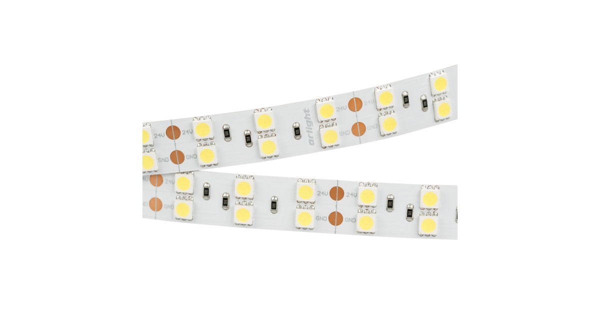 Купить Лента RT 2-5000 24V White6000 2x2 (5060, 600 LED, LUX) 011256(1) Arlight оптом в Москве