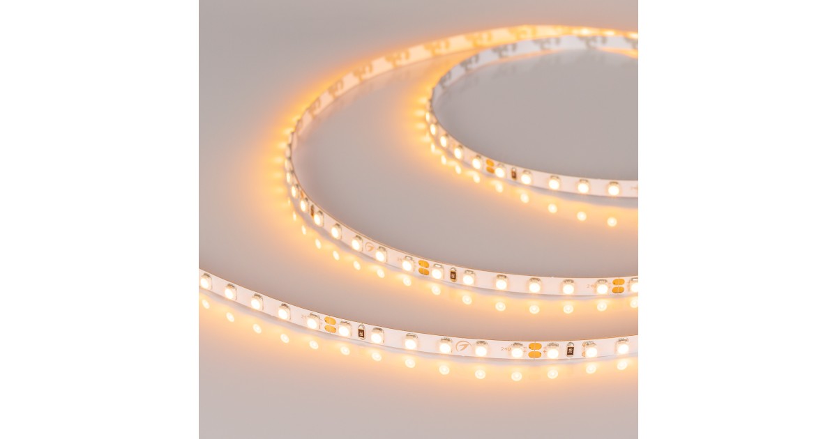 Купить Лента RT-A120-5mm 24V Yellow (9.6 W/m, IP20, 2835, 5m) 015662(2) Arlight оптом в Москве