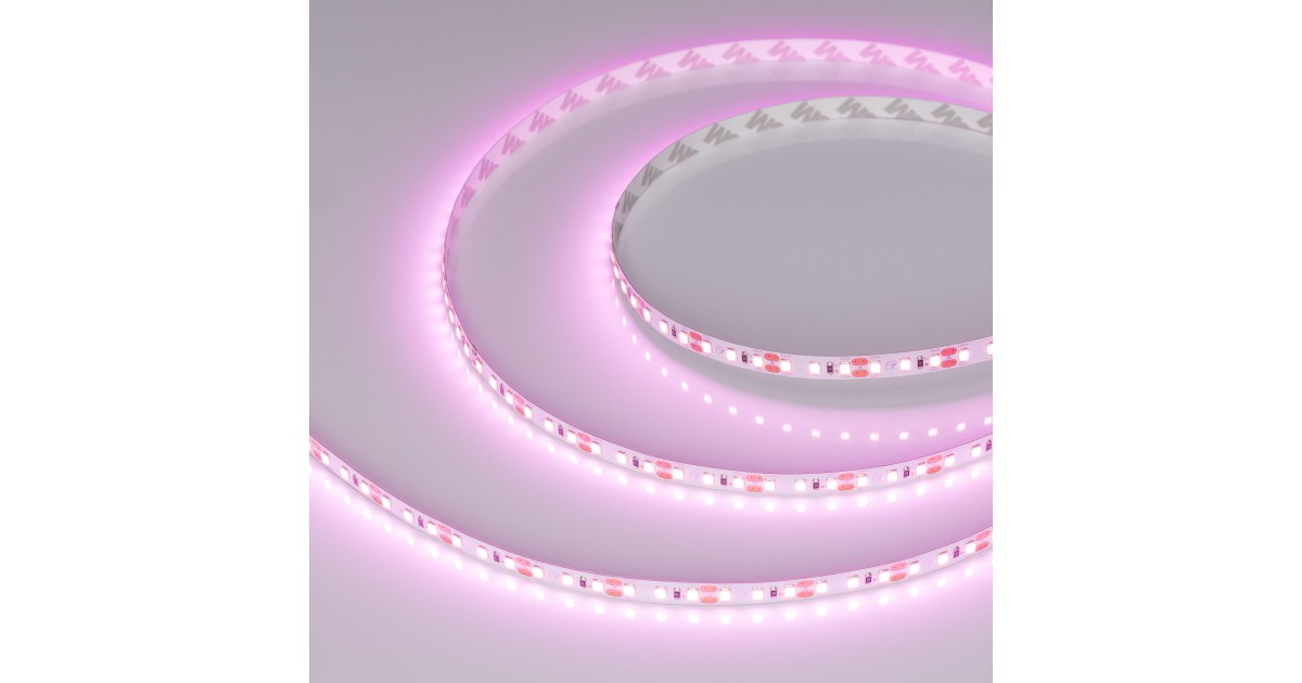 Купить Лента RT-A120-8mm 12V Pink (9.6 W/m, IP20, 2835, 5m) 015897(2) Arlight оптом в Москве