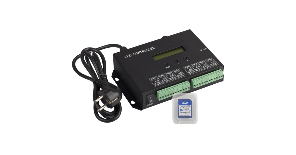 Купить Контроллер HX-803SA DMX (8192 pix, 220V, SD-карта) 019859 Arlight оптом в Москве