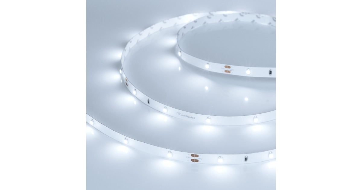 Купить Лента RT 2-5000 24V Cool 8K 0.5x (3528, 150 LED, LUX) 019916 Arlight оптом в Москве