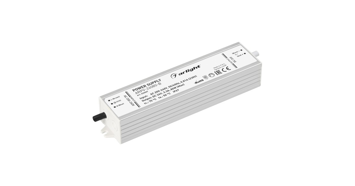 Купить Блок питания ARPV-24080-B (24V, 3.3A, 80W) 020007 Arlight оптом в Москве