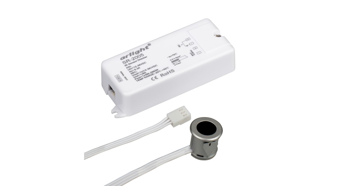 Купить Диммер SR-2005 Silver-R (12-36V, 96-288W, IR-Sensor) 020211 Arlight оптом в Москве