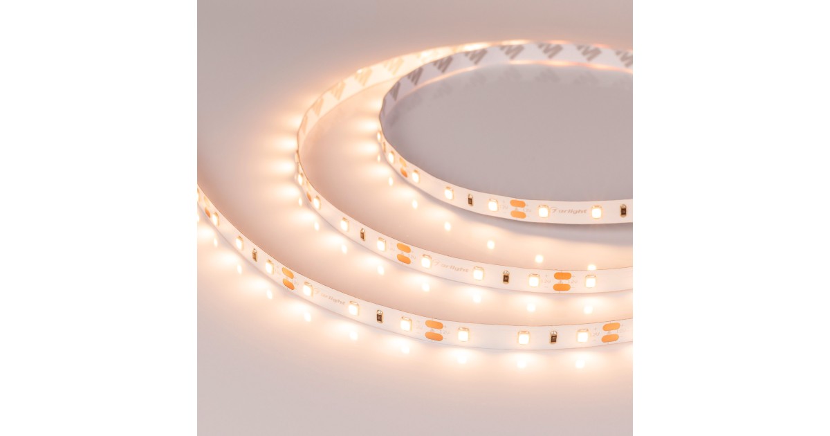 Купить Лента RT-A60-8mm 12V Warm2700 CRI98 (4.8 W/m, IP20, 2835, 5m) 021420(2) Arlight оптом в Москве