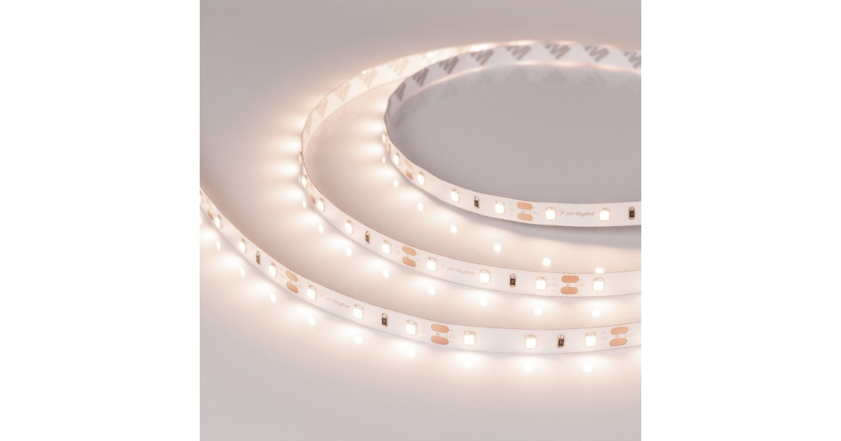 Купить Лента RT-A60-8mm 12V Warm3500 (4.8 W/m, IP20, 2835, 5m) 034444 Arlight оптом в Москве