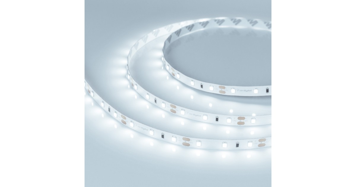 Купить Лента RT-A60-8mm 12V Cool 8K (4.8 W/m, IP20, 2835, 5m) 014884(2) Arlight оптом в Москве