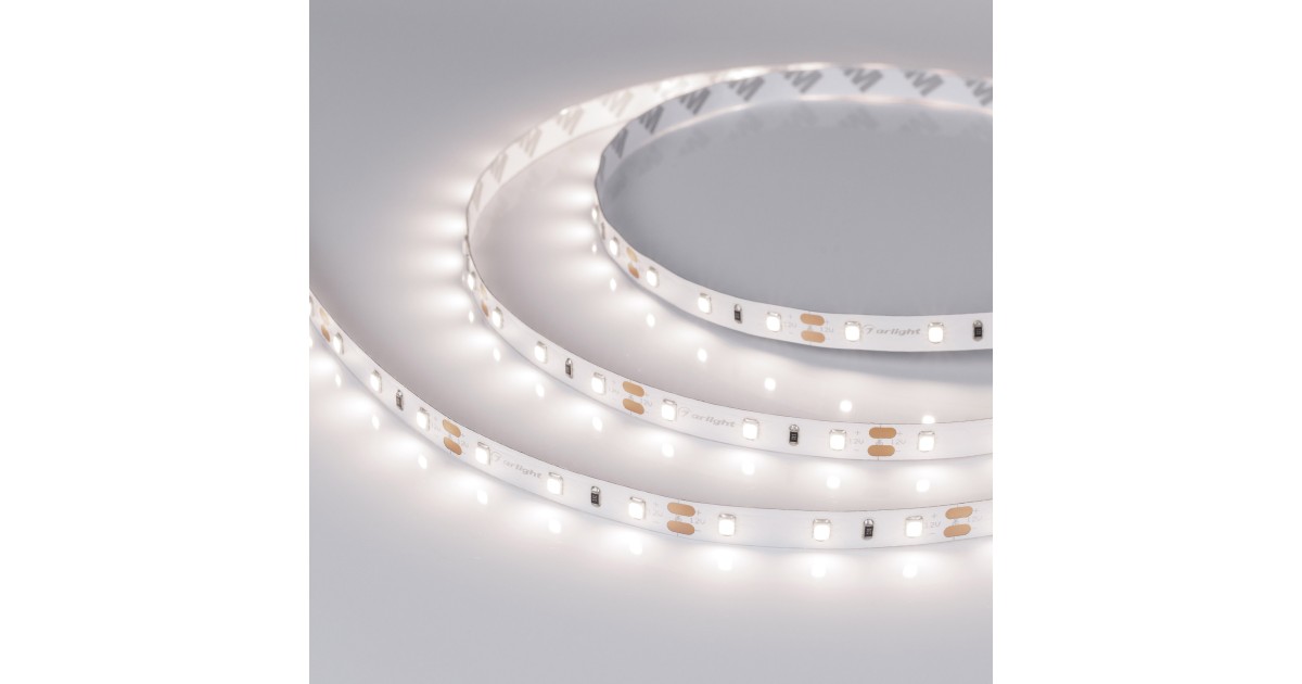 Купить Лента RT-A60-8mm 12V Day4000 CRI98 (7.2 W/m, IP20, 2835, 5m) 021405(2) Arlight оптом в Москве