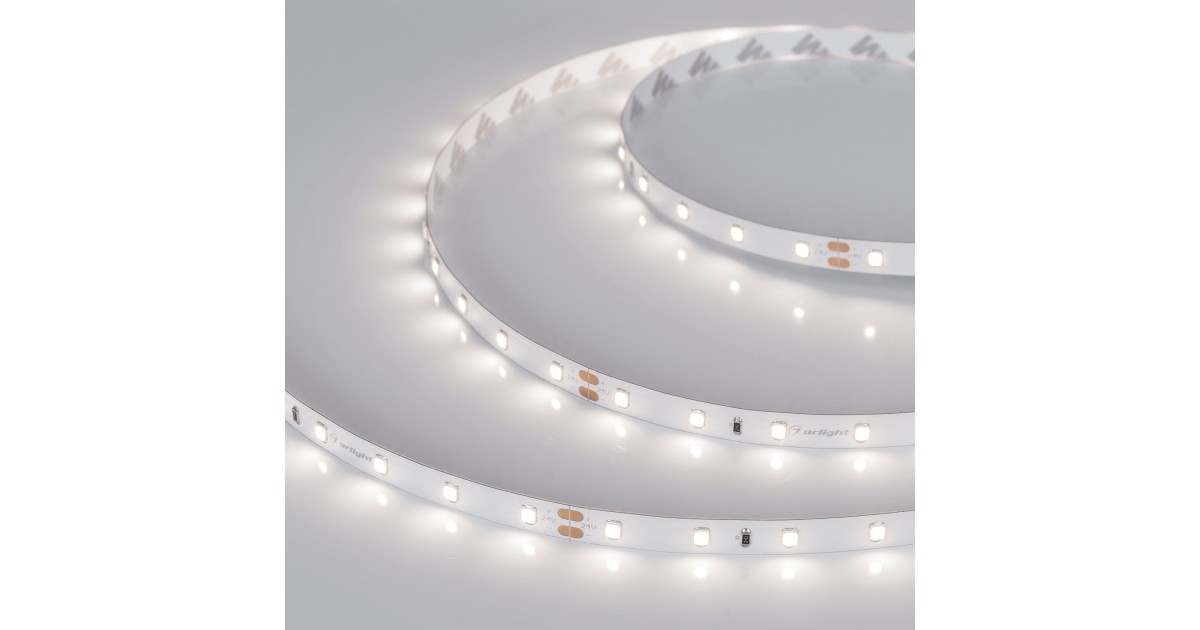 Купить Лента RT-A60-8mm 24V Day4000 CRI98 (7.2 W/m, IP20, 2835, 5m) 021408(2) Arlight оптом в Москве