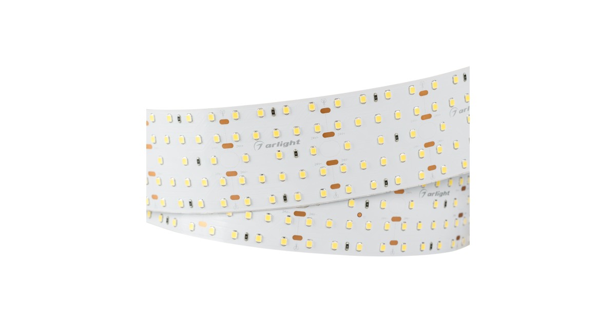 Купить Лента S2-2500 24V Warm 3000K 52mm (2835, 420 LED/m, LUX) 021205 Arlight оптом в Москве