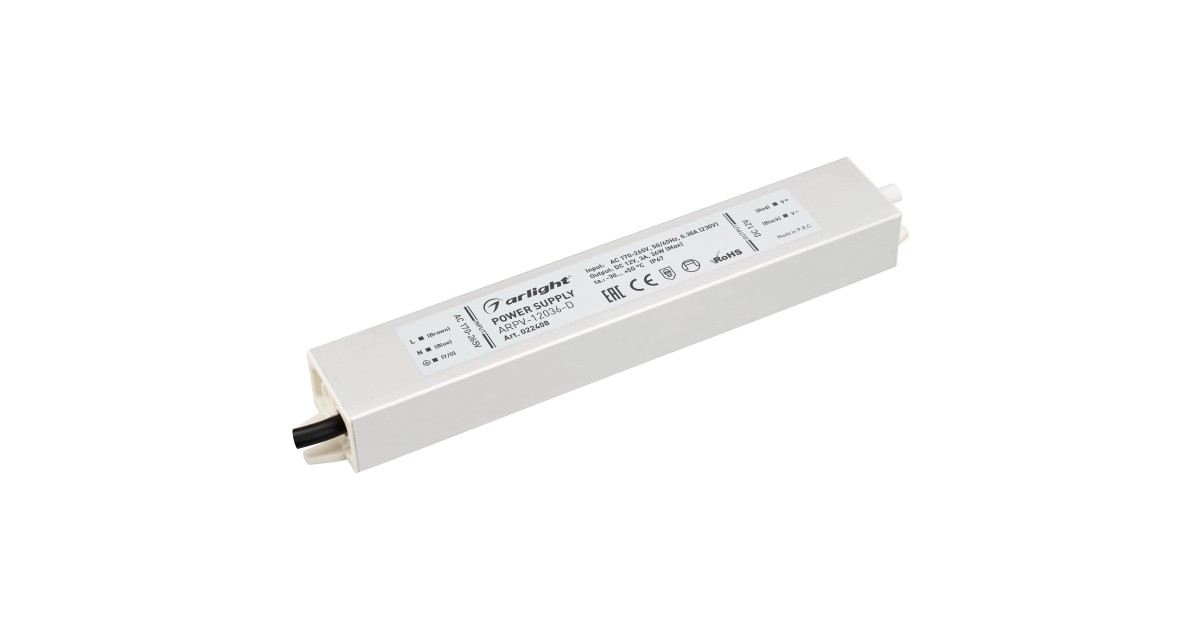 Купить Блок питания ARPV-12036-D (12V, 3.0A, 36W) 022408 Arlight оптом в Москве