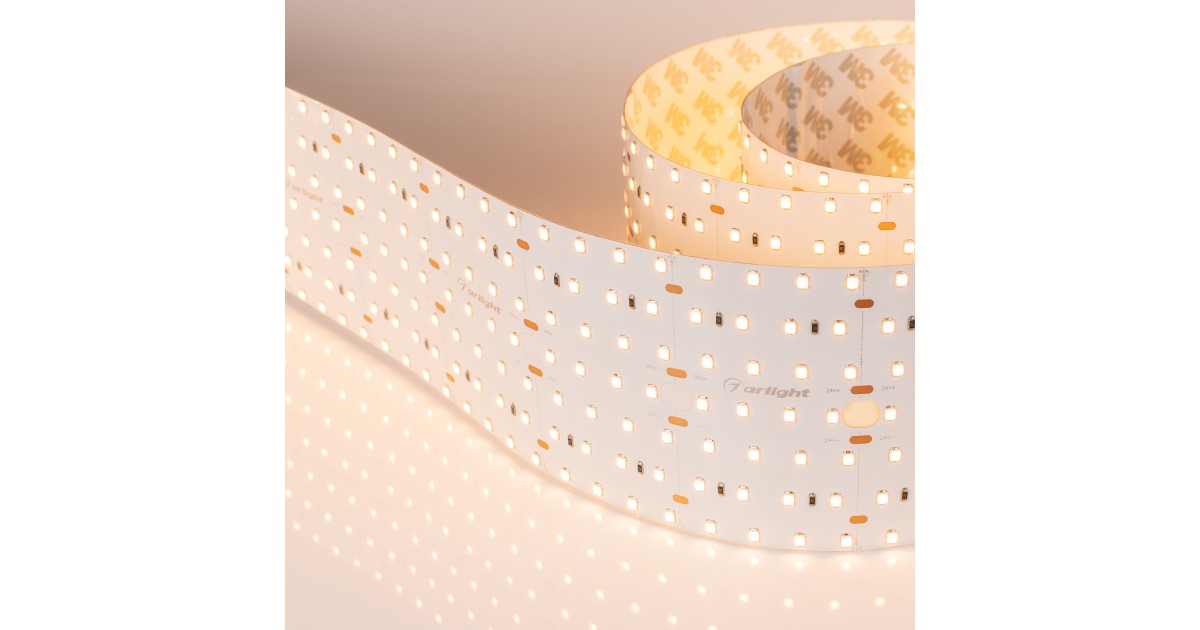 Купить Лента S2-2500 24V Warm 2700K 85mm (2835, 560 LED/m, LUX) 023409 Arlight оптом в Москве