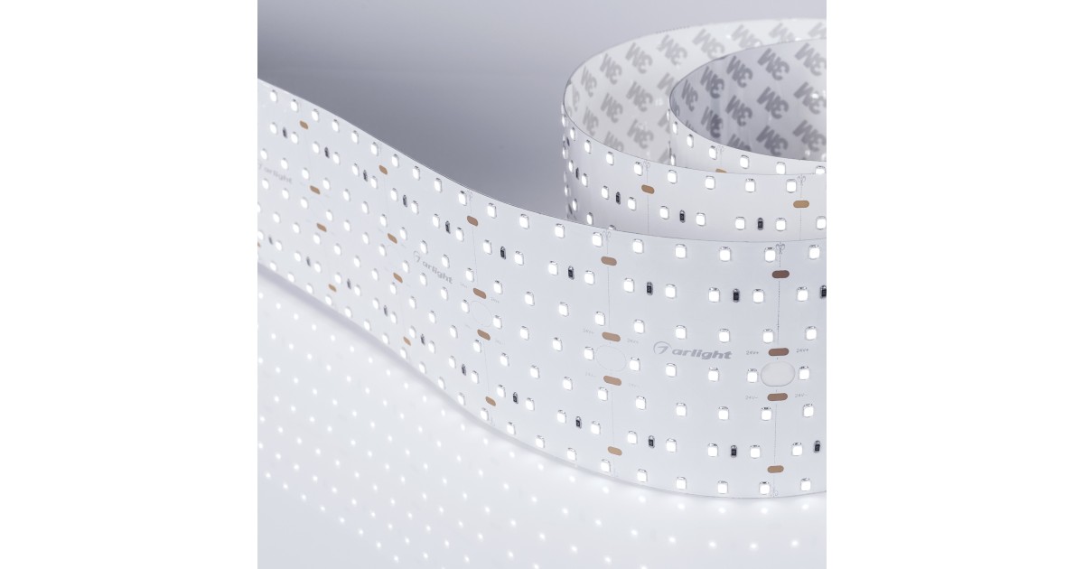 Купить Лента S2-2500 24V White 6000K 85mm (2835, 560 LED/m, LUX) 023408 Arlight оптом в Москве