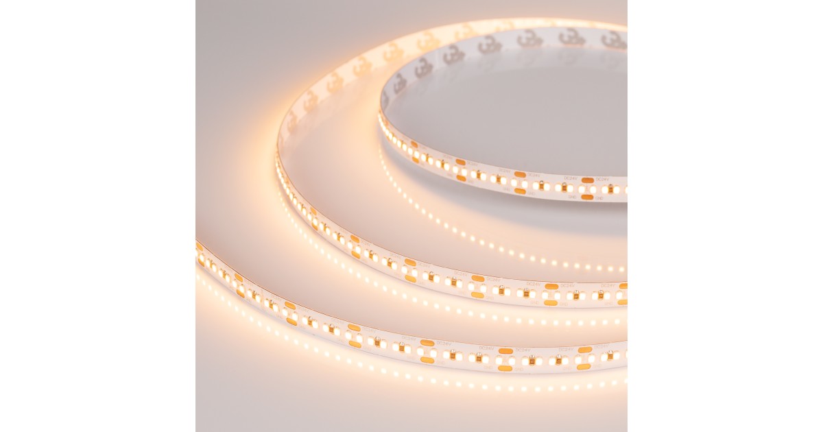 Купить Лента MICROLED-M300-8mm 24V Warm3000 (8 W/m, IP20, 2216, 5m) 023559(2) Arlight оптом в Москве