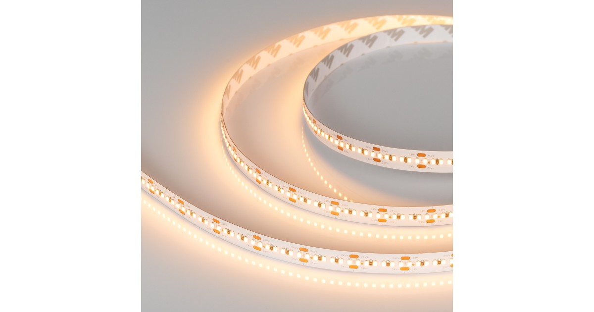 Купить Лента MICROLED-M300-10mm 24V Warm3000 (21.6 W/m, IP20, 2216, 5m) 023590(2) Arlight оптом в Москве