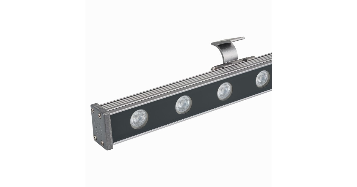 Купить Светодиодный прожектор AR-LINE-1000S-18W-24V RGB (Grey, 30 deg, DMX512) 023623 Arlight оптом в Москве