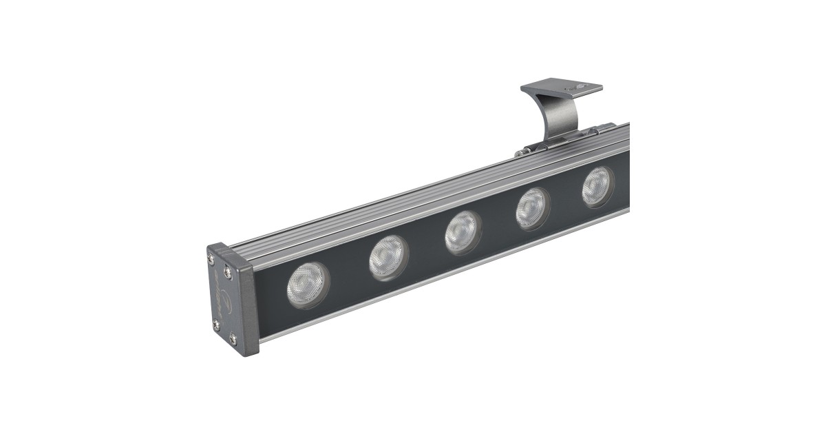 Купить Светодиодный прожектор AR-LINE-1000M-24W-24V RGB (Grey, 30 deg, DMX512) 023624 Arlight оптом в Москве