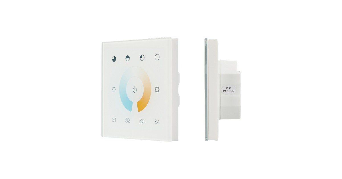 Купить INTELLIGENT ARLIGHT Сенсорная панель DALI-901-11-1G-4SC-MIX-DT8-IN White (BUS/230V) 037196 Arlight оптом в Москве