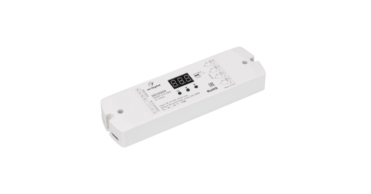Купить Декодер SMART-K16-DMX (12-24V, 4x5A) 023824 Arlight оптом в Москве