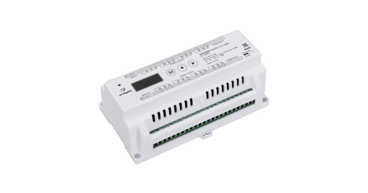 Купить Декодер SMART-K17-DMX (12-24V, 24x3A) 023825 Arlight оптом в Москве