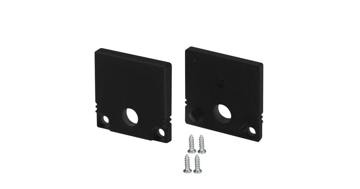 Купить Заглушка SL-SLIM20-H20 BLACK с отверстием 047637 Arlight оптом в Москве