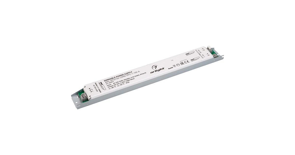Купить Блок питания ARV-SP24150-LONG-PFC-1-10V-A (24V, 6.25A, 150W) 025517 Arlight оптом в Москве