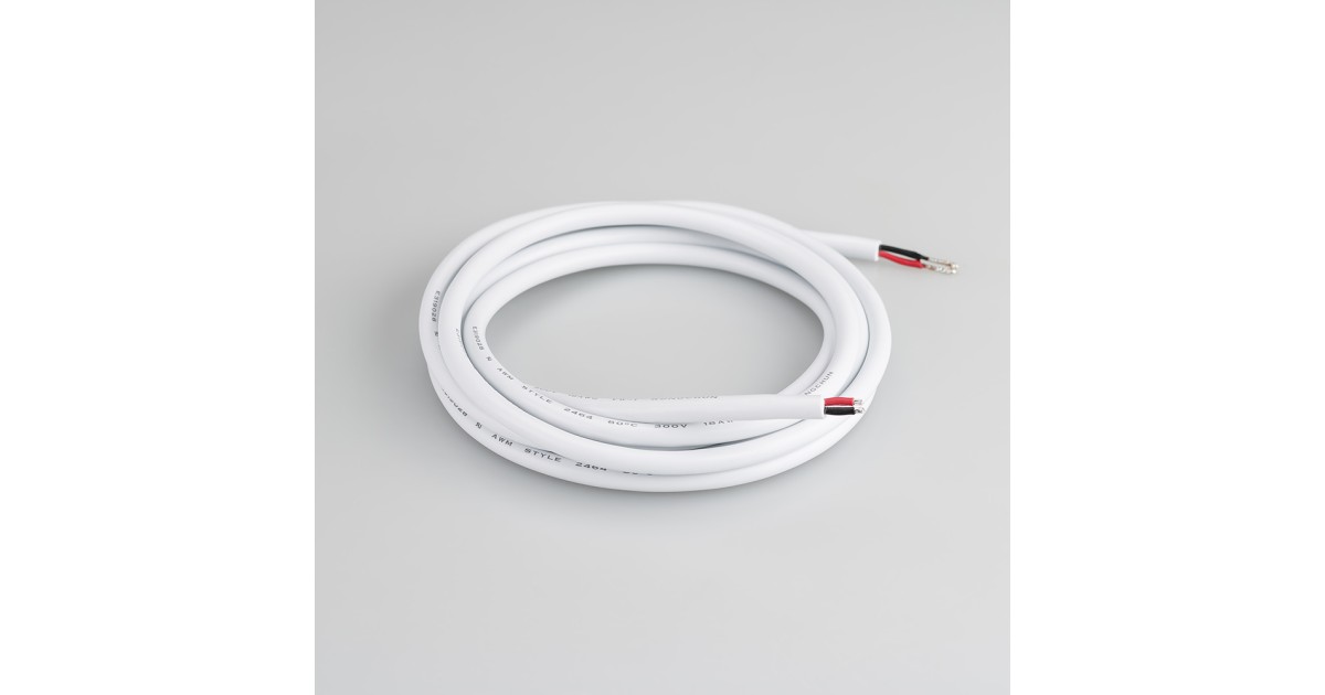 Купить Провод питания ARL-MOONLIGHT-20AWG-2W-D4.5-CU-2000 White 025549 Arlight оптом в Москве