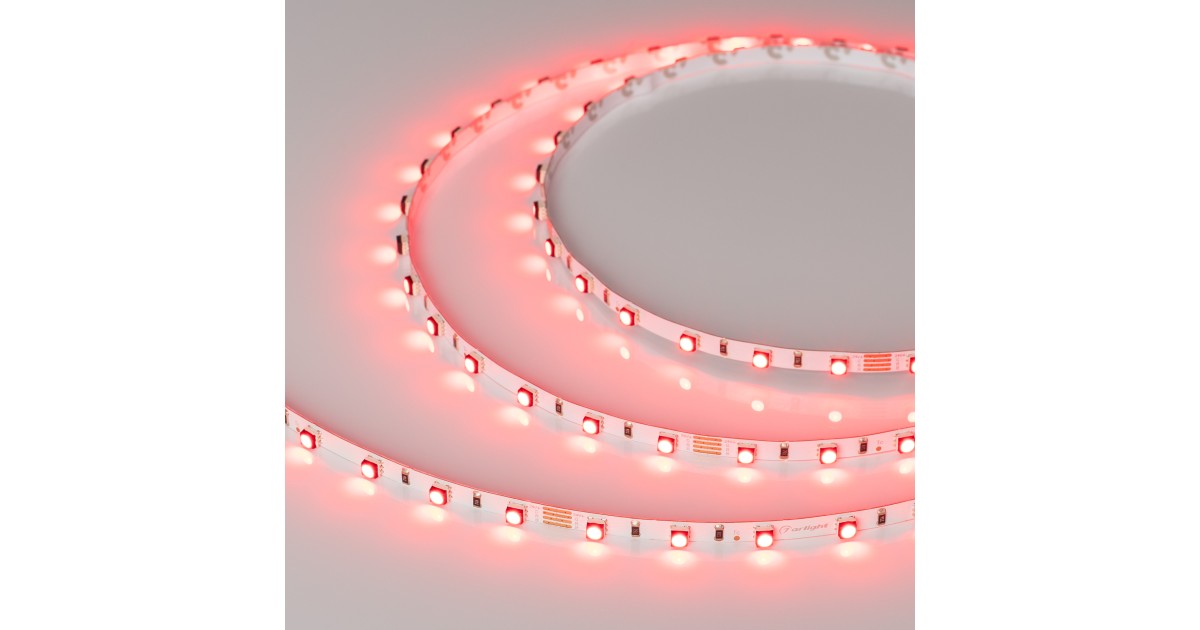 Купить Лента MINI-F60-5mm 24V RGB (6 W/m, IP20, 3535, 5m) 025706(2) Arlight оптом в Москве