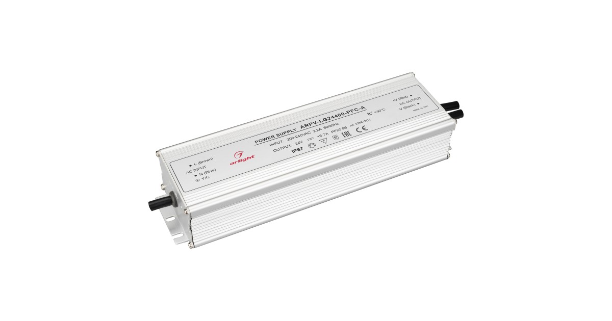Купить Блок питания ARPV-LG24400-PFC-A (24V, 16.7A, 400W) 026810(1) Arlight оптом в Москве