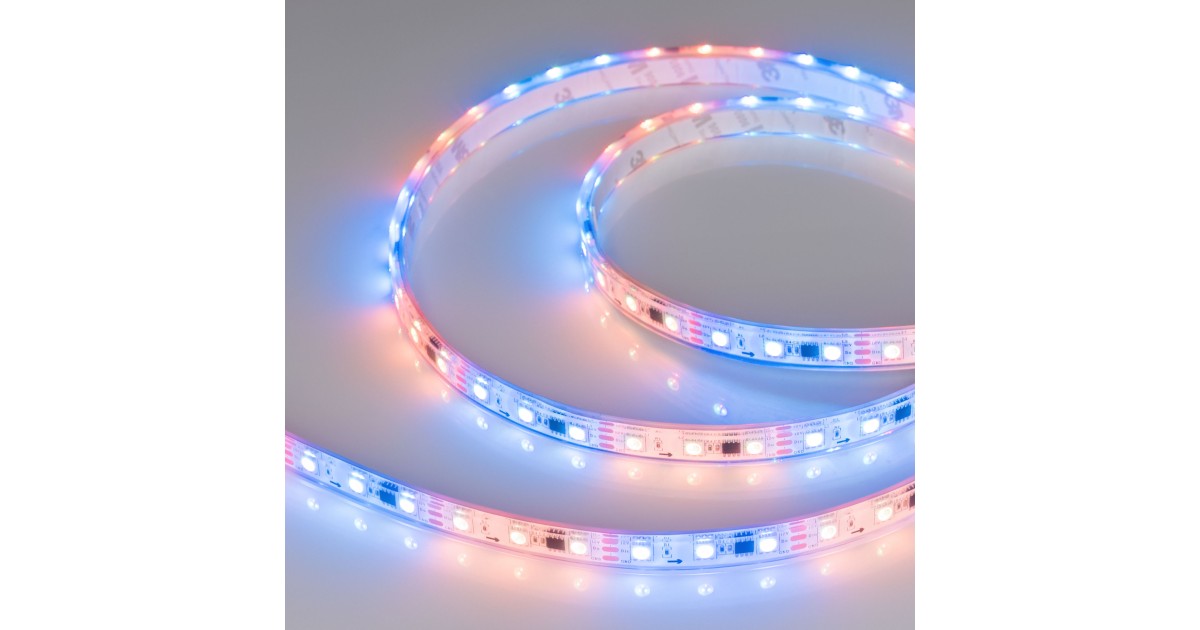 Купить Лента герметичная SPI-PFS-B60-12mm 12V RGB-PX3 (14.4W/m, IP68, 5060, 5m) 026155(3) Arlight оптом в Москве