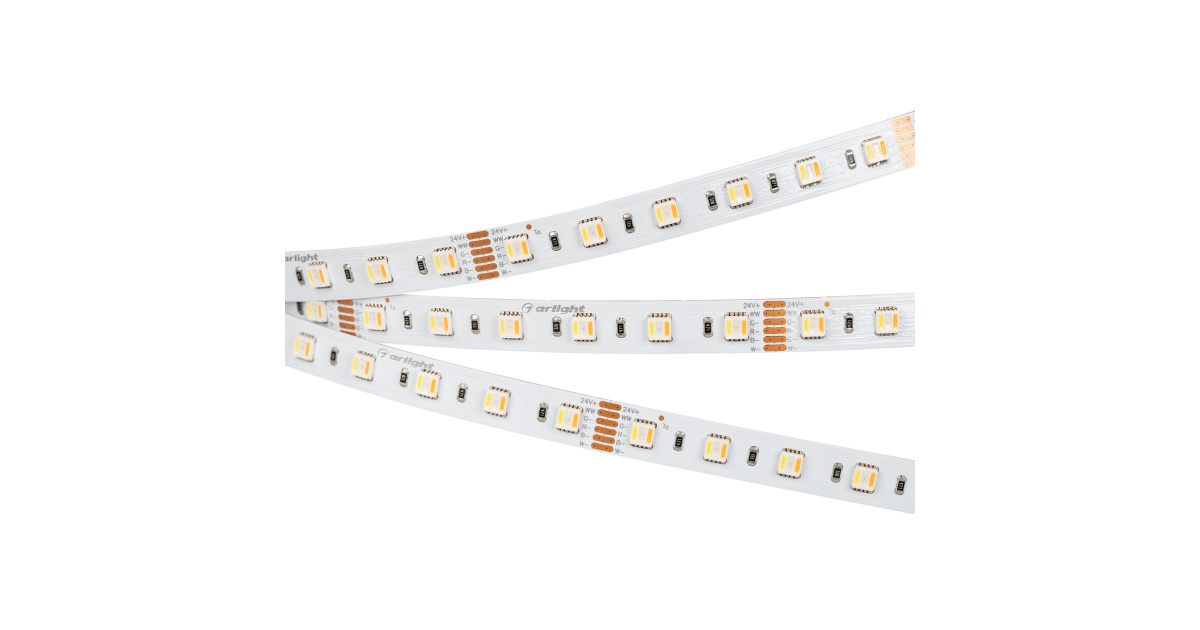 Купить Лента RT-B60-12mm 24V RGBW-MIX-5-in-1 (20 W/m, IP20, 5060, 5m) 026363(2) Arlight оптом в Москве