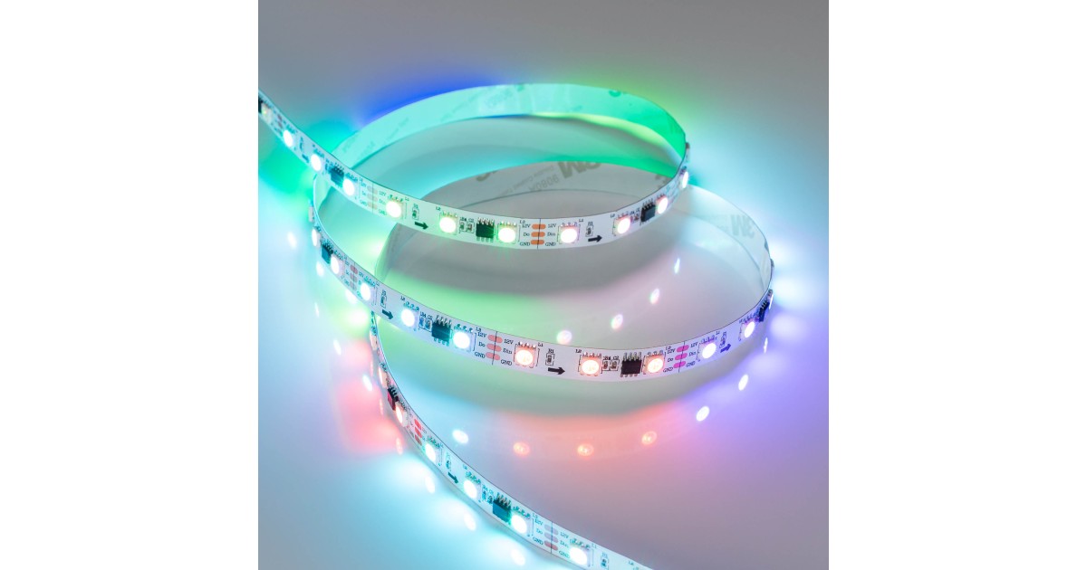 Купить Лента SPI-B60-10mm 12V RGB-PX3 (14.4 W/m, IP20, 5060, 5m) 026367(2) Arlight оптом в Москве