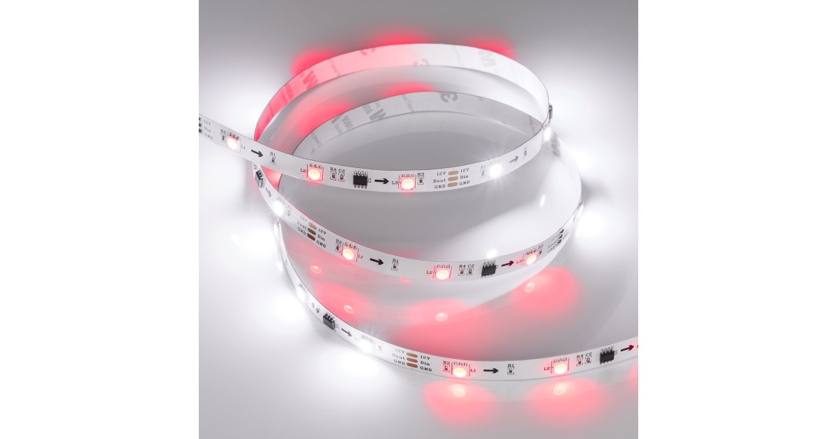 Купить Лента SPI-B30-10mm 12V RGB-PX3 (7.2W/m, IP20, 5060, 5m) 026368(2) Arlight оптом в Москве