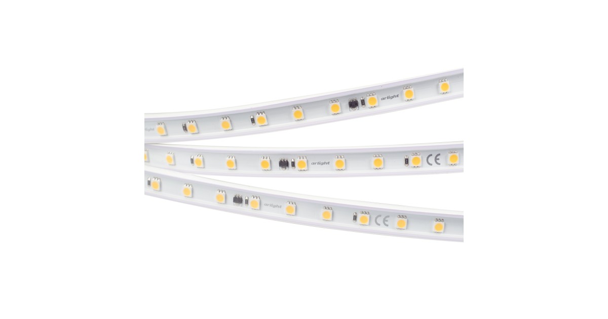 Купить Лента герметичная ARL-PV-B54-15.5mm 230V Warm3000 (8 W/m, IP65, 5060, 50m) 027058(2) Arlight оптом в Москве