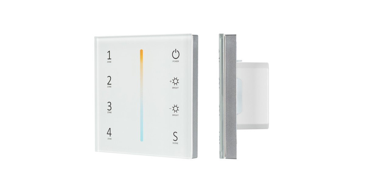 Купить Панель Sens SMART-P38-MIX White (230V, 4 зоны, 2.4G) 027118 Arlight оптом в Москве