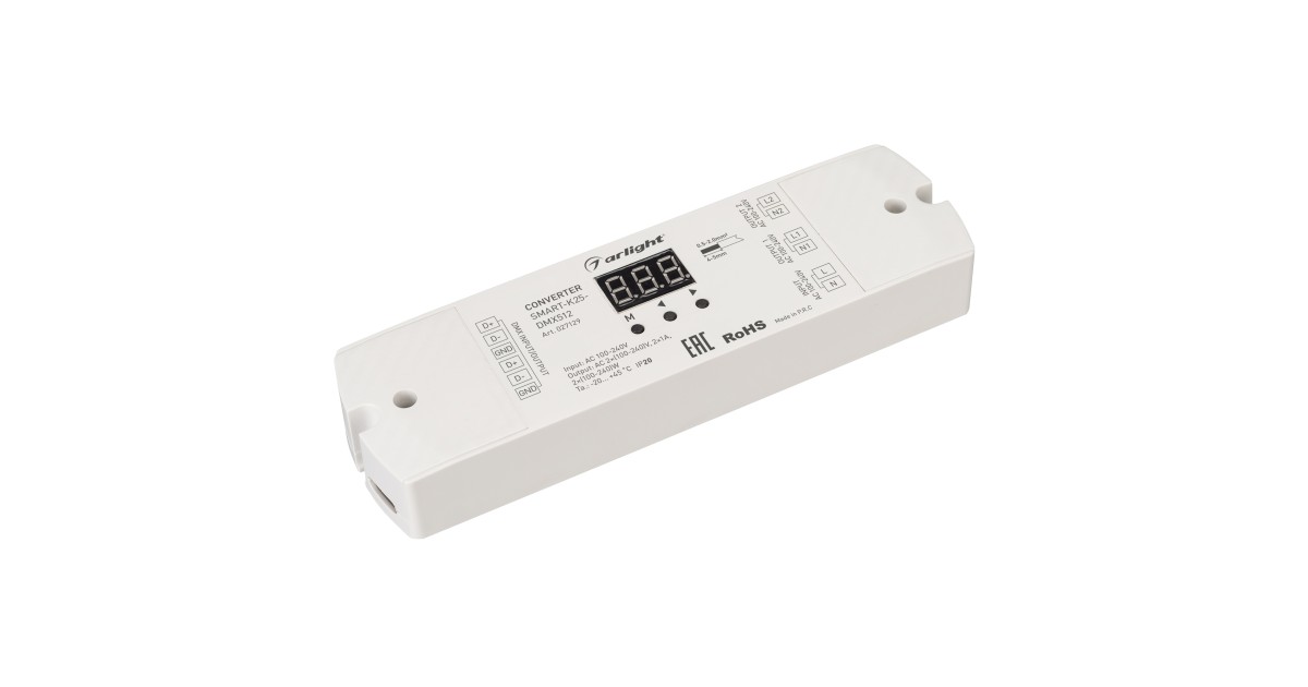 Купить Конвертер SMART-K25-DMX512 (230V, 2x1A, TRIAC) 027129 Arlight оптом в Москве